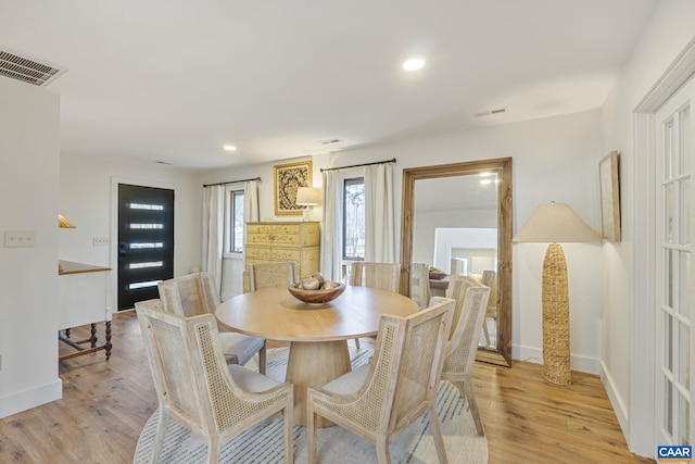 view of dining room