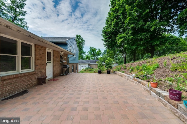 view of patio / terrace featuring area for grilling