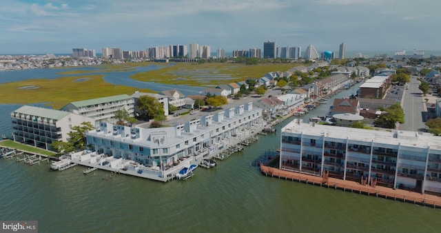 775 94th St Unit 775, Ocean City, MD 21842 - aerial view featuring a water view and a city view