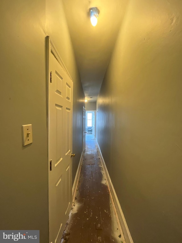 corridor with baseboards