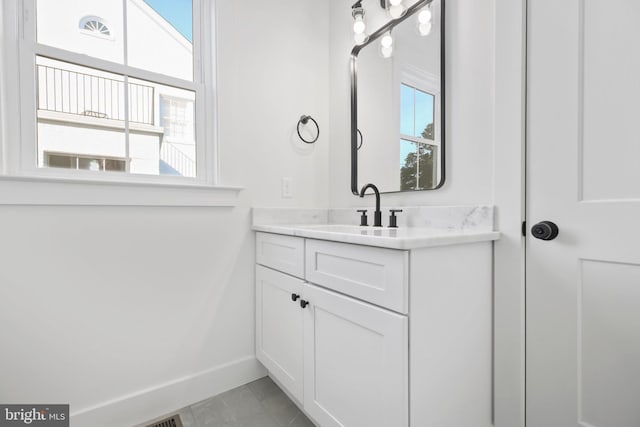 bathroom featuring vanity