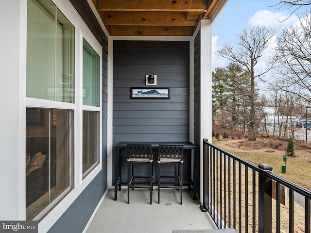 view of balcony