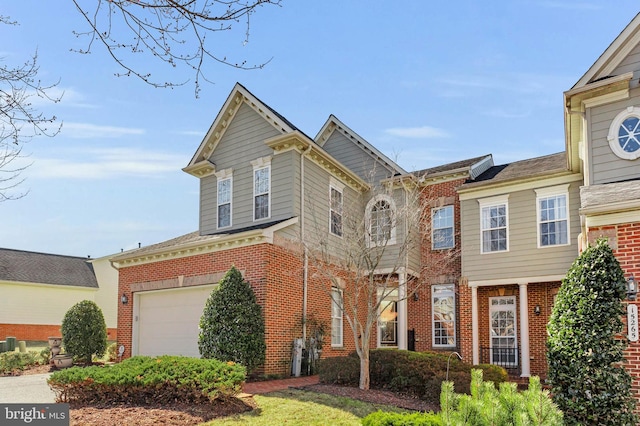 view of front of house featuring brick siding