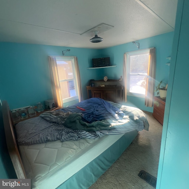 bedroom with carpet floors