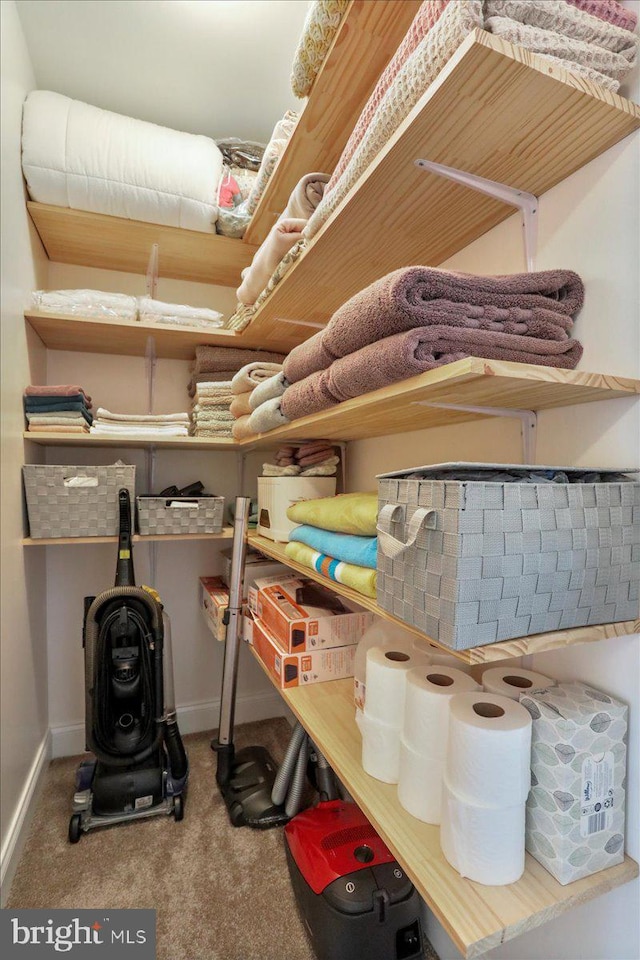 view of storage room