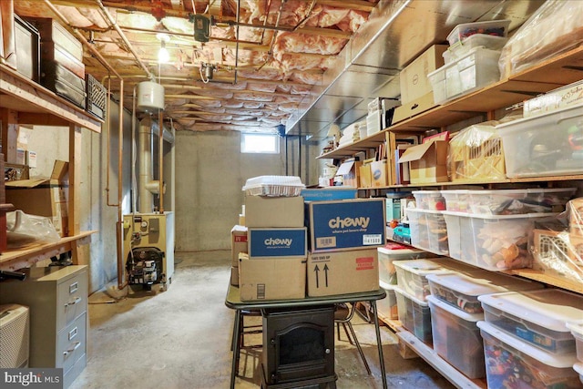view of storage area