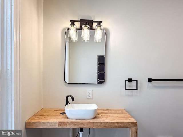 bathroom with a sink