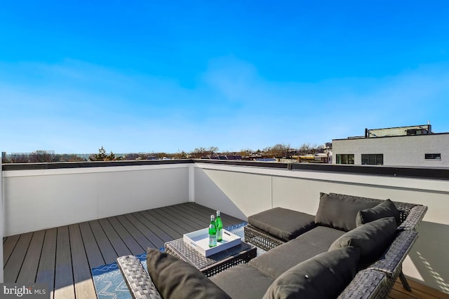 1605 Holbrook NE Unit 4, Washington, DC 20002 - deck featuring an outdoor living space