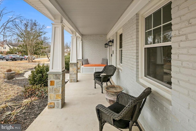 view of patio / terrace with covered porch