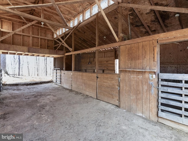 view of horse barn