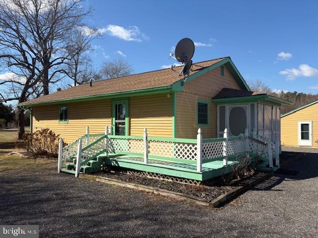 view of back of property