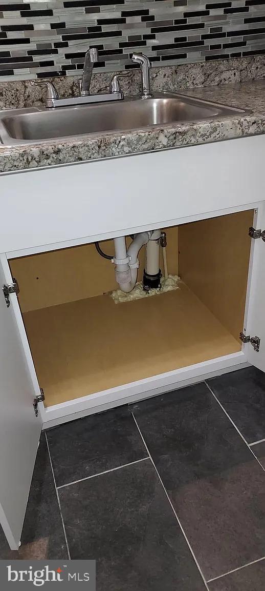 storage area with a sink