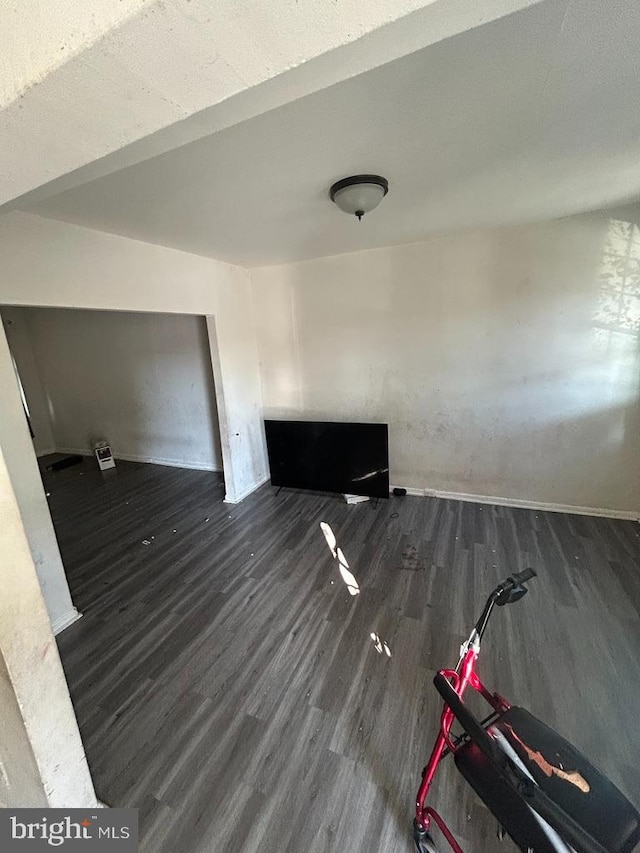 interior space featuring dark wood-style floors