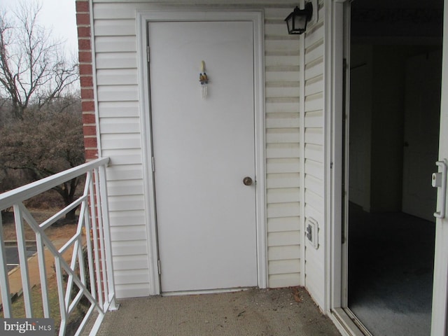view of entrance to property