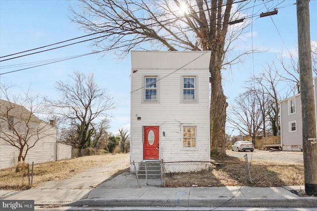 view of front of property with entry steps