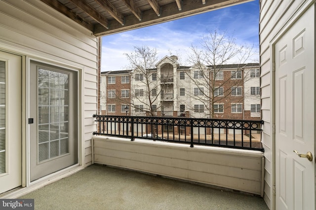 view of balcony