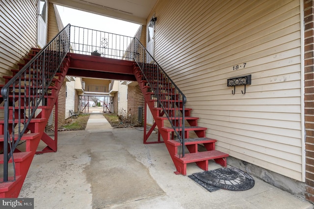 view of stairway