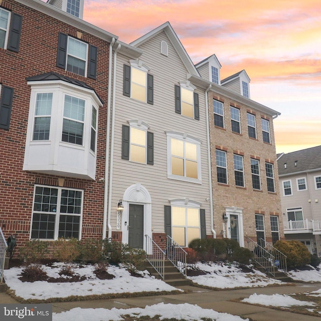 multi unit property with brick siding