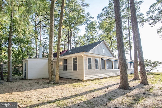 view of home's exterior