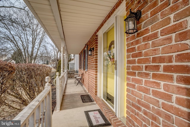 balcony with a porch