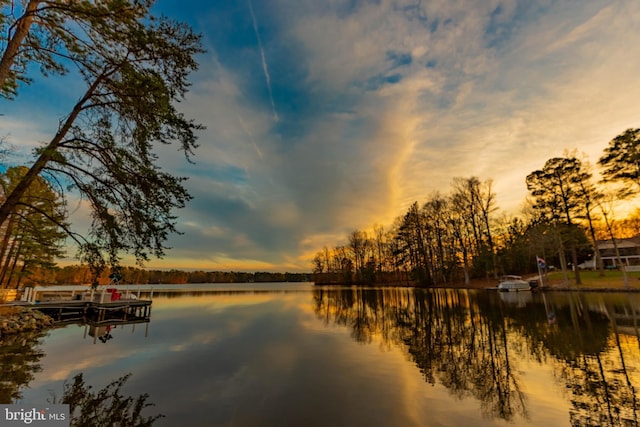 property view of water