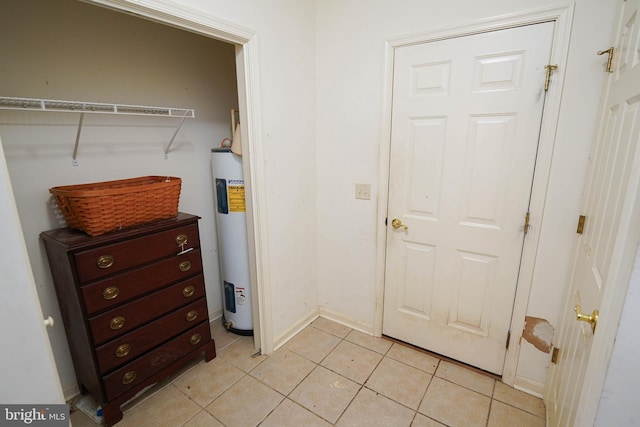 closet with water heater