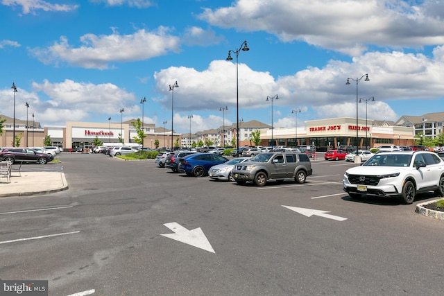 view of uncovered parking lot