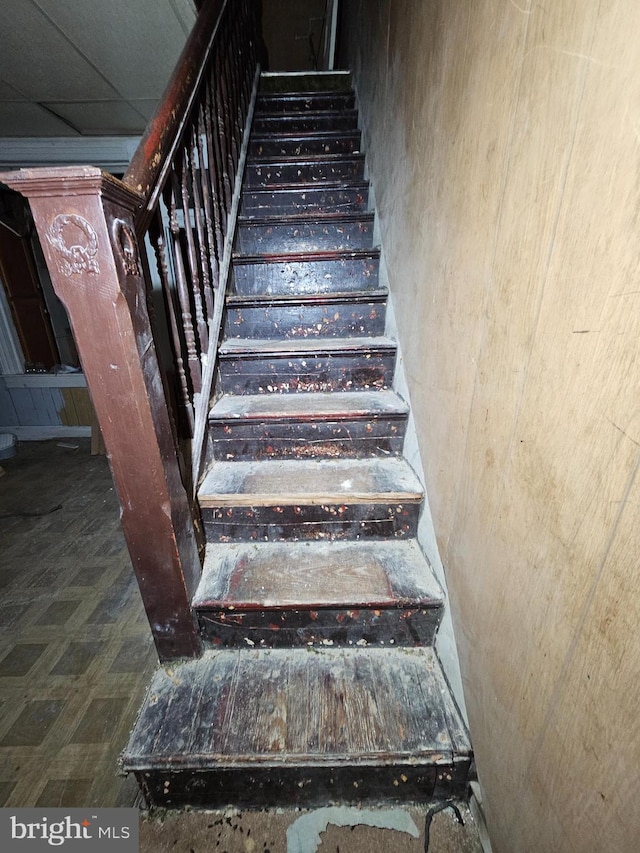 view of stairs