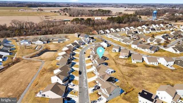 drone / aerial view featuring a residential view