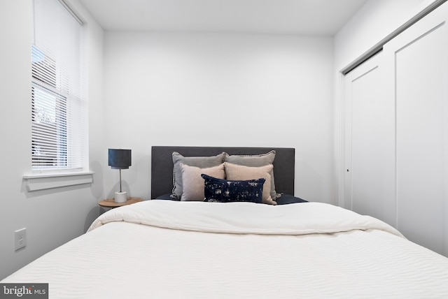 bedroom with a closet