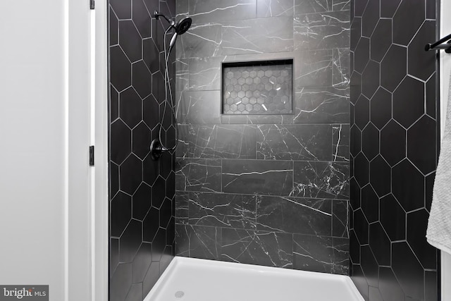 bathroom with walk in shower