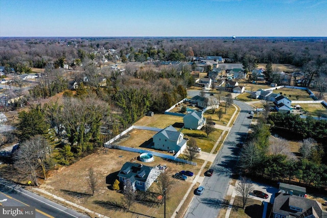 birds eye view of property featuring a residential view