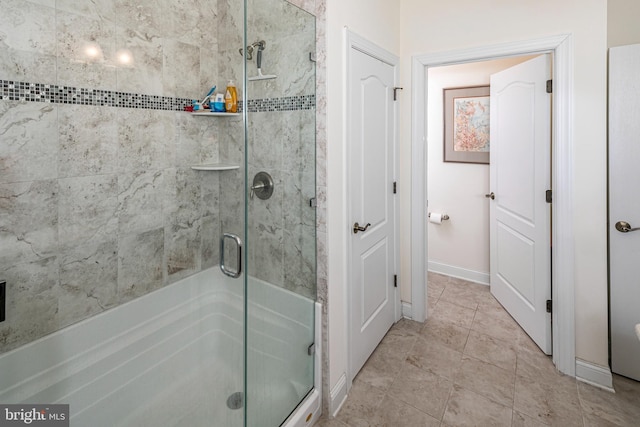 15 Milford Pl, Skillman, NJ 08558 - bathroom featuring a shower stall and baseboards