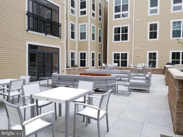 989 S Buchanan St Unit 320, Arlington, VA 22204 - view of patio with an outdoor living space