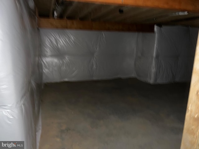 below grade area with crawl space