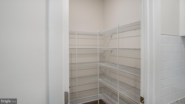 view of pantry