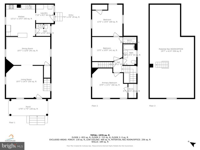 201 Washington St, Cambridge, MD 21613 - view of room layout