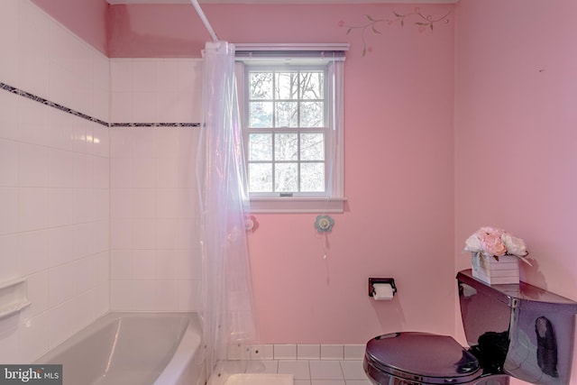 2 Wilderness Dr, Medford, NJ 08055 - bathroom featuring tile patterned flooring and shower / bath combination with curtain