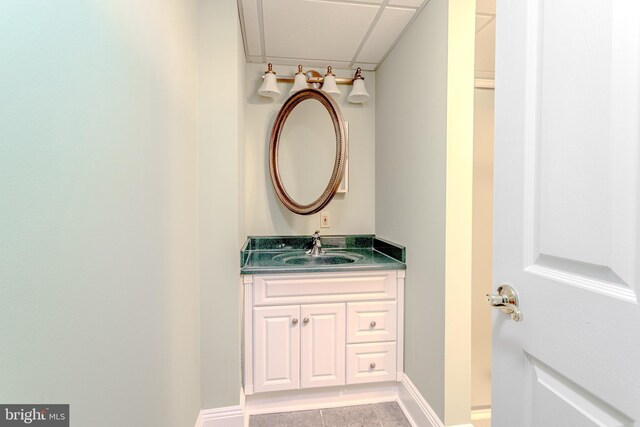 2 Wilderness Dr, Medford, NJ 08055 - bathroom with vanity and baseboards