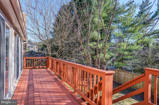 view of wooden terrace