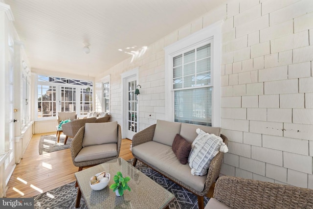 view of sunroom / solarium