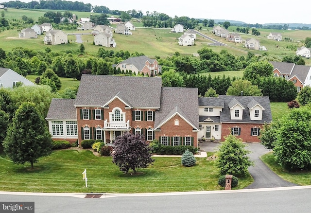 drone / aerial view featuring a residential view