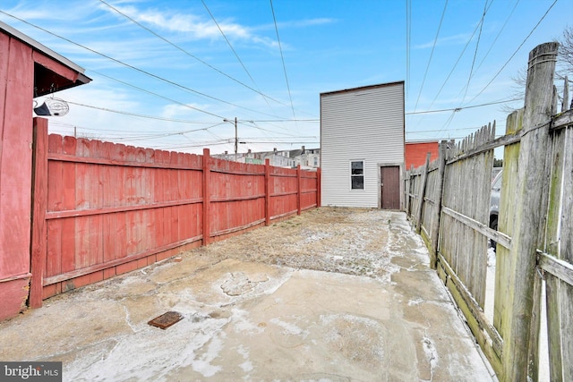 view of patio / terrace featuring a fenced backyard