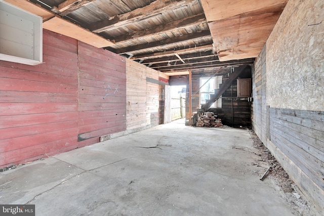 miscellaneous room with concrete floors