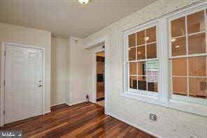 interior space featuring dark wood finished floors
