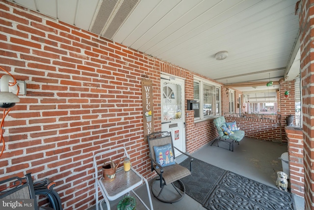 view of patio / terrace featuring covered porch