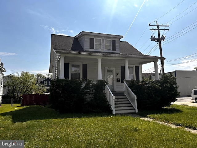 bungalow-style house with covered porch