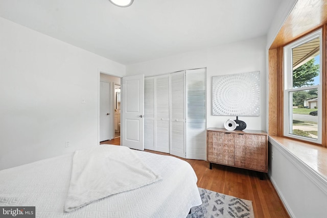 6910 Barnack Dr, Springfield, VA 22152 - bedroom featuring wood finished floors and a closet
