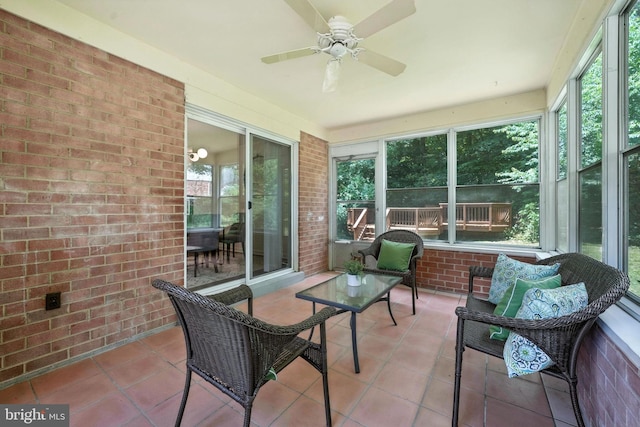 6910 Barnack Dr, Springfield, VA 22152 - sunroom / solarium featuring ceiling fan