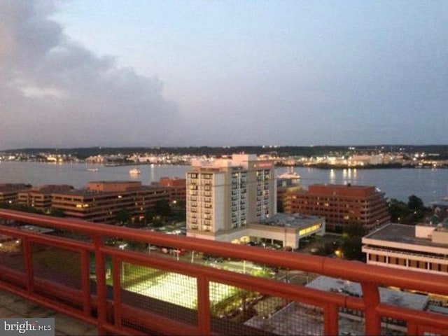 view of city with a water view